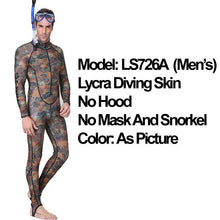 Load image into Gallery viewer, Dive&amp;Sail UPF50+ Camouflage Snorkeling Dive Skin