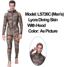 Load image into Gallery viewer, Dive&amp;Sail UPF50+ Camouflage Snorkeling Dive Skin